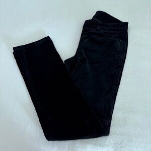 White House Black Market Womens Black Pants Velvet/Velour Noir Size 6